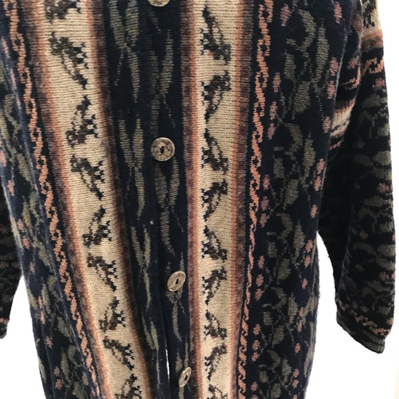 Vintage individually made British sweater coat - Picture 4 of 8